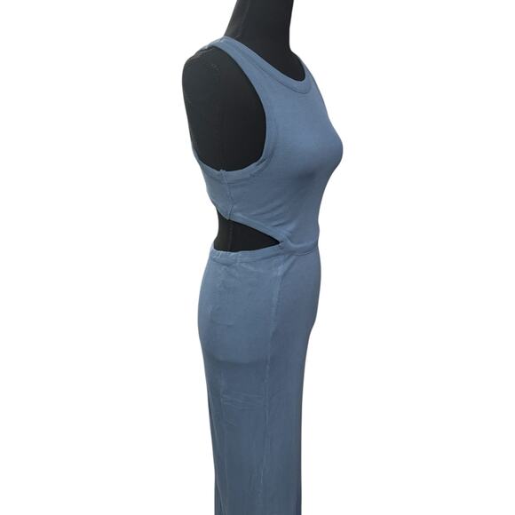 NWT! L*Space Charli Micro Ribbed Cut Out Dress in Offshore - Size Large - Picture 8 of 12